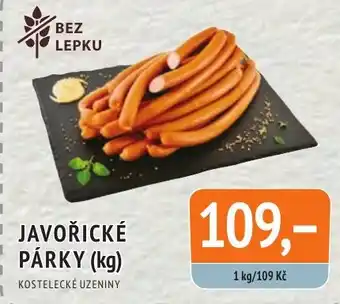 Coop hb JAVOŘICKÉ PÁRKY (kg) nabídka