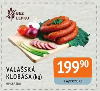 Coop hb VALAŠSKÁ KLOBÁSA (kg) nabídka