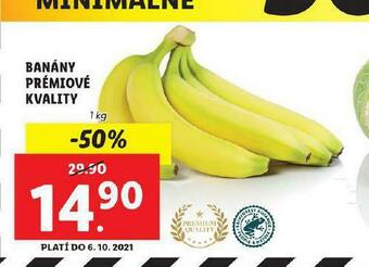 Lidl Banány prémiové kvality nabídka