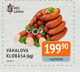 Coop hb VÁHALOVA KLOBÁSA (kg) nabídka
