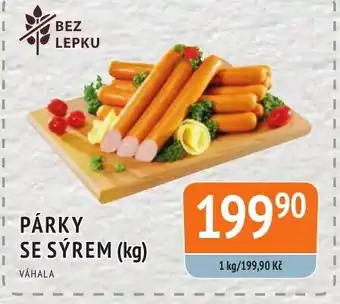 Coop hb PÁRKY SE SÝREM (kg) nabídka