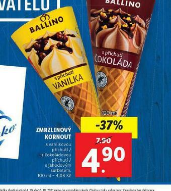 Lidl Zmrzlinový kornout nabídka