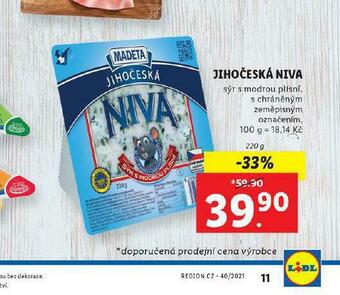 Lidl Jihočeská niva nabídka