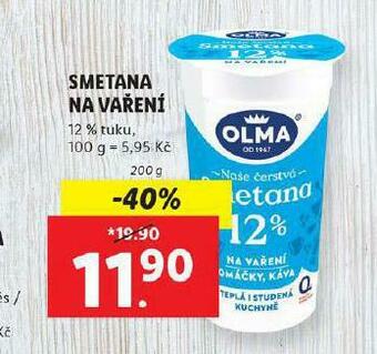 Lidl Olma smetana na vaření nabídka
