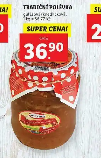 Lidl Tradiční polévka nabídka