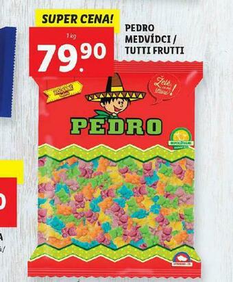 Pedro medvídci / tutti frutti