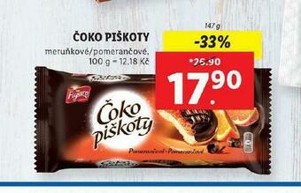 Lidl Čoko piškoty nabídka