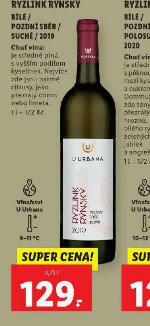 Lidl Ryzlink rýnský nabídka