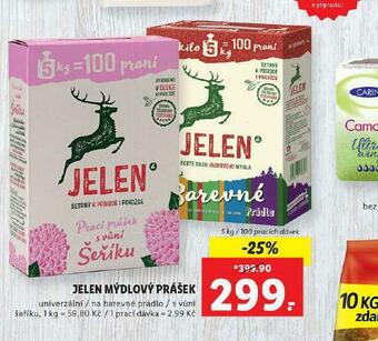 Lidl Jelen mýdlový prášek nabídka