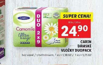 Carin dámské vložky duopack