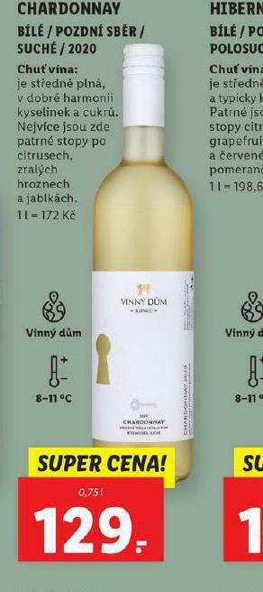 Lidl Chardonnay nabídka