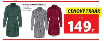 Dlouhá flanelová blůza