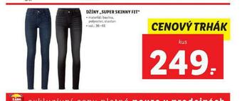 Džíny super skinny fit