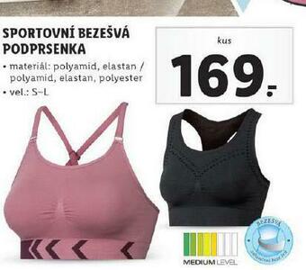 Lidl Sportovní bezešvá podprsenka nabídka