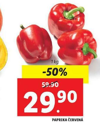 Lidl Paprika červená nabídka