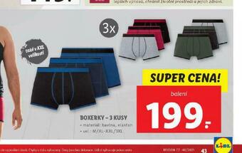 Lidl Boxerky nabídka