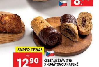 Lidl Cereální závitek s nugátovou náplní nabídka