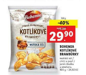 Lidl Bohemia kotlíkové brambůrky nabídka