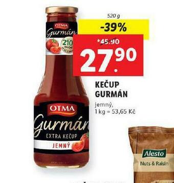 Lidl Kečup gurmán nabídka
