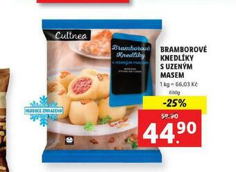 Lidl Bramborové knedlíky s uzeným masem nabídka
