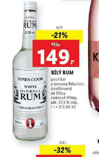 Lidl Bílý rum nabídka