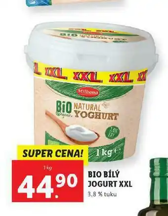 Lidl Bio bílý jogurt xxl nabídka