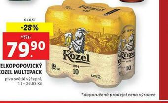Lidl Pivo velkopopovický kozel nabídka