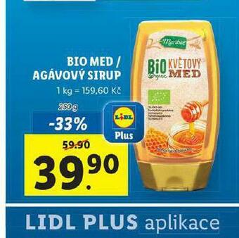 Lidl Bio med nabídka