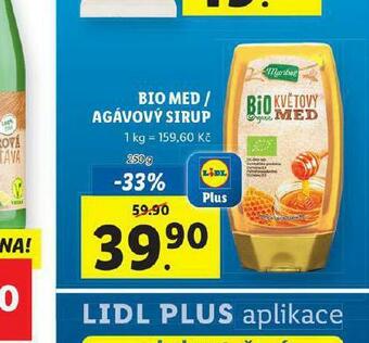 Lidl Bio agávový sirup nabídka