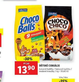 Lidl Dětské cereálie nabídka
