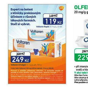 Alphega Lékárna Voltaren nabídka
