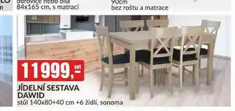 Baumax Jídelní sestava dawid nabídka