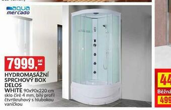 Baumax Hydromasážní sprchový box delos white nabídka