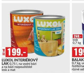 Baumax Luxol interiérový lak nabídka