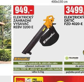 Baumax Elektrický zahradní vysavač nabídka