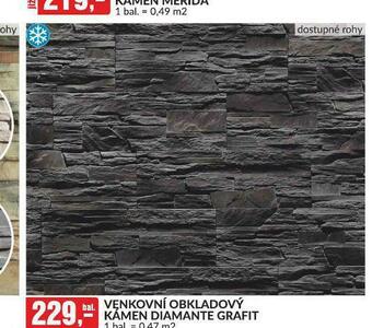 Baumax Venkovní obkladový kámen diamante grafit nabídka