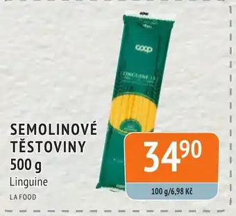 Coop hb SEMOLINOVÉ TĚSTOVINY 500 g nabídka