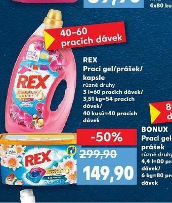 Kaufland Rex prací prostředek nabídka