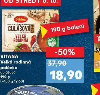 Kaufland Vitana rodinná polévka nabídka