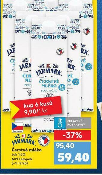 Kaufland Čerstvé mléko 1,5% nabídka