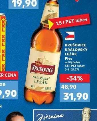 Kaufland Krušovice královský ležák nabídka
