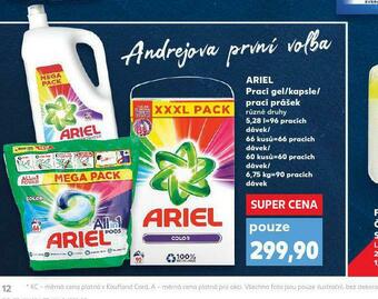 Kaufland Ariel prací prostředek nabídka
