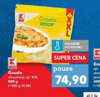 Kaufland Gouda strouhaný sýr xxl nabídka