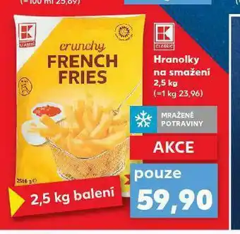Hranolky na smažení