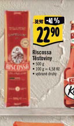 Albert Riscossa těstoviny nabídka