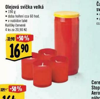 Albert Olejová svíčka velká nabídka
