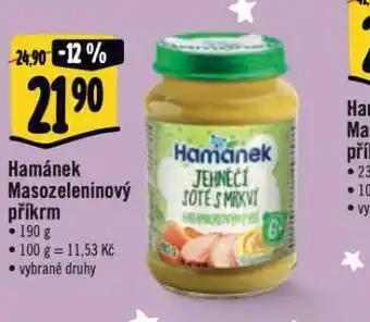 Albert Hamánke masozeleninový příkrm nabídka