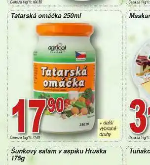 Lidl Agricol tatarská omáčka nabídka