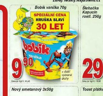 Lidl Bobík vanilka nabídka