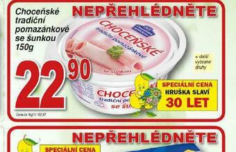 Lidl Choceňské tradiční pomazánkové se šunkou nabídka